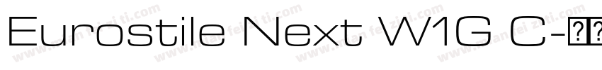 Eurostile Next W1G C字体转换